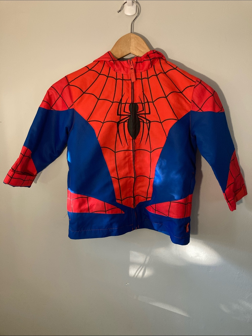 Disney Spider-Man Red & Blue Kids Hoodie windbreaker Jacket